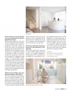 La clínica dental Asensio Odontología Avanzada en la revista Tendencias